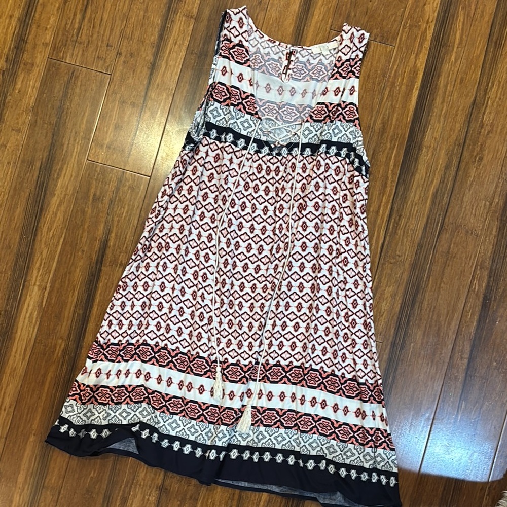Sleeveless casual boho sundress